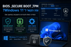 Read more about the article ביוס, Secure Boot ו־TPM – מה זה ואיך זה קשור ל־Windows 11?