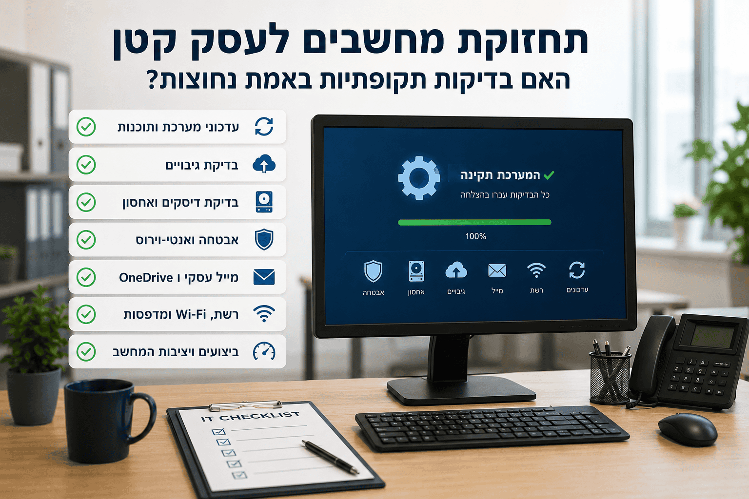 Read more about the article תחזוקת מחשבים לעסק קטן – האם בדיקות תקופתיות באמת נחוצות?