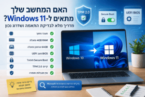 איך לבדוק אם המחשב מתאים ל Windows 11