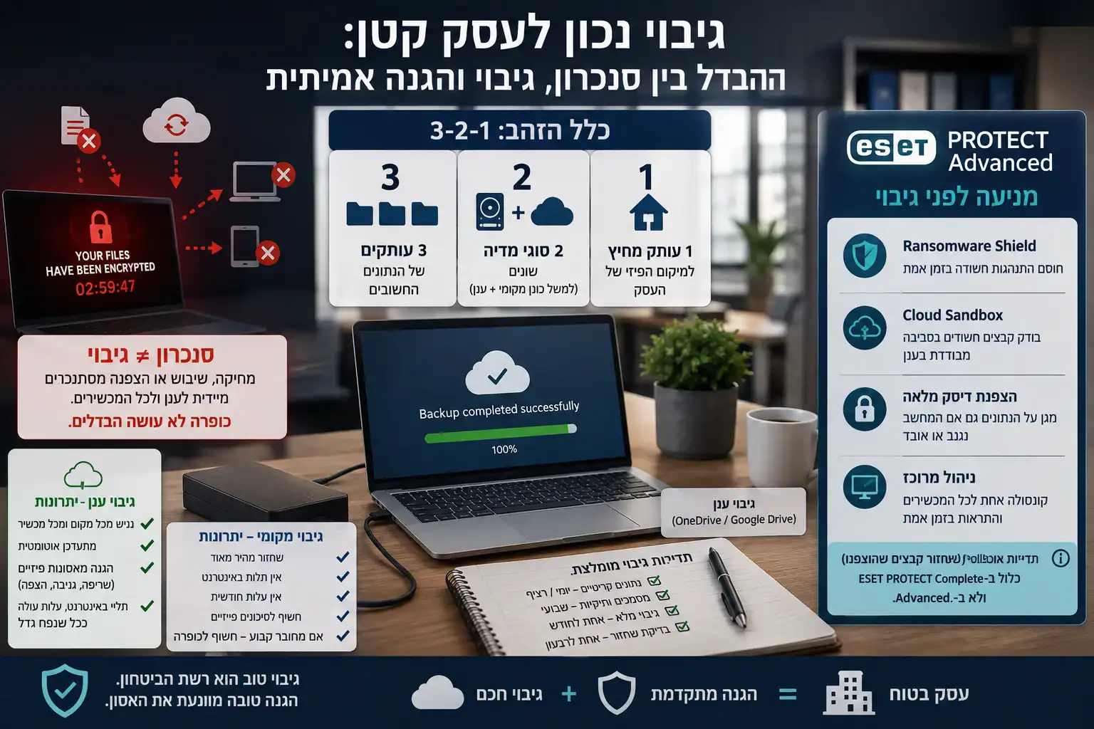 Read more about the article גיבוי נתונים לעסק קטן: מה חייבים לדעת לפני שמאוחר מדי